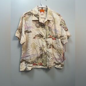 Hearts of Palm Tropical Pattern Shirt